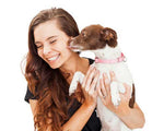 Lady caring a dog - Kavella